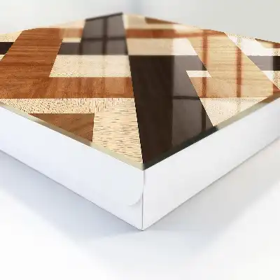 Moderní geometrie hnědá černá