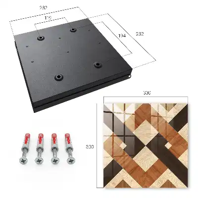 Moderní geometrie hnědá černá