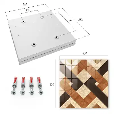 Moderní geometrie hnědá černá