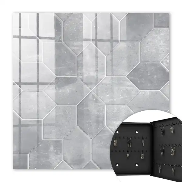 Šedý geometrický vzor