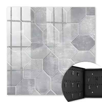Šedý geometrický vzor