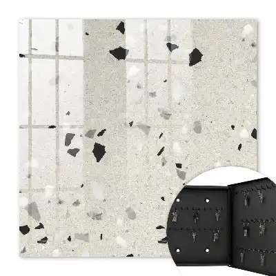 Šedý vzor s geometrickými tvary