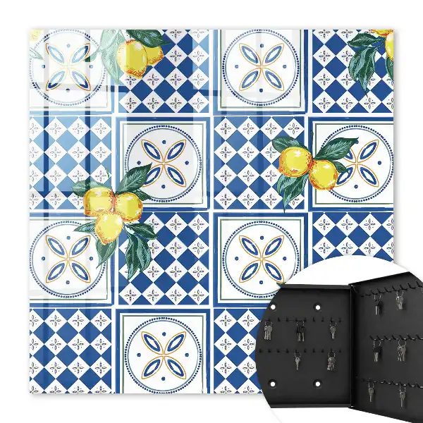 Citronové geometrické dlaždice