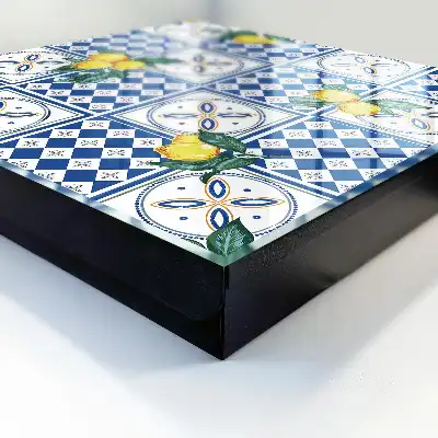 Citronové geometrické dlaždice