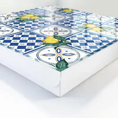 Citronové geometrické dlaždice