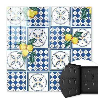 Citronové geometrické dlaždice