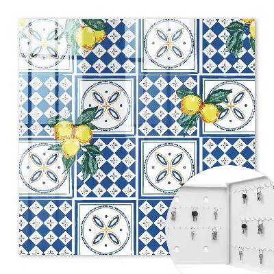 Citronové geometrické dlaždice
