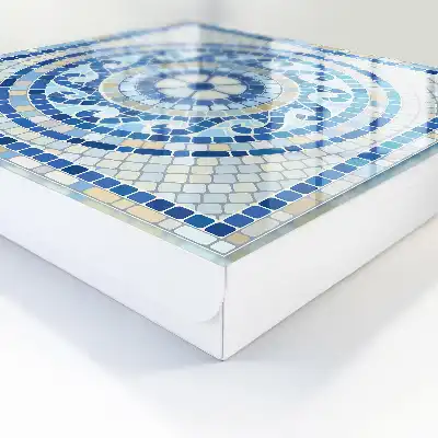 Geometrická mozaika v béžových tónech