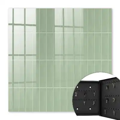 Zelený kostkovaný minimalistický styl