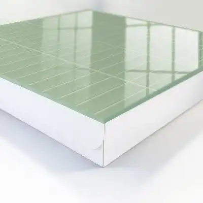 Zelený kostkovaný minimalistický styl