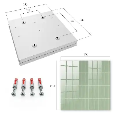 Zelený kostkovaný minimalistický styl