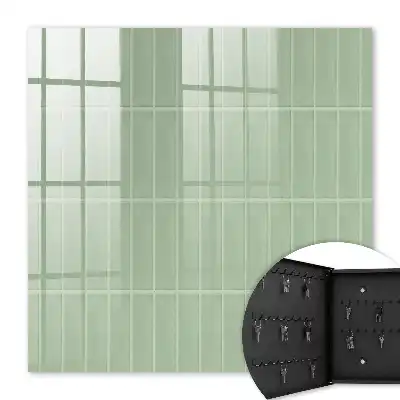 Zelený kostkovaný minimalistický styl