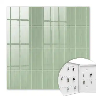 Zelený kostkovaný minimalistický styl