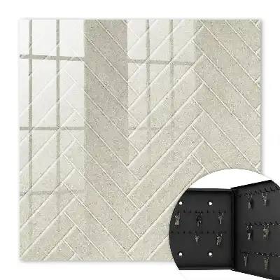 Béžová rybí kost jemná v béžové barvě