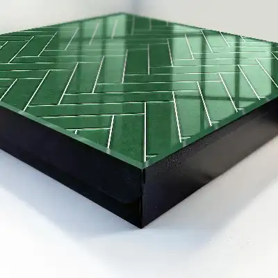 Zelená rybí kost prostoru elegance