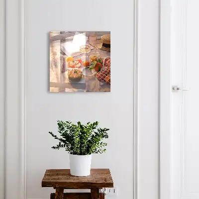 Letní piknik s ovocem a knihou