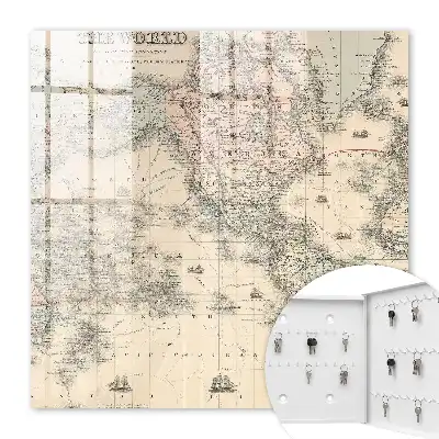 Mapa světa s kontinenty a loděmi