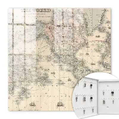 Mapa světa s kontinenty a loděmi