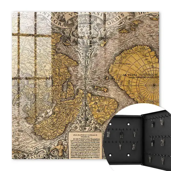 Stará mapa s detaily ornamentu