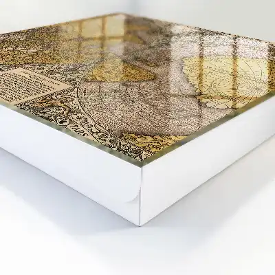 Stará mapa s detaily ornamentu