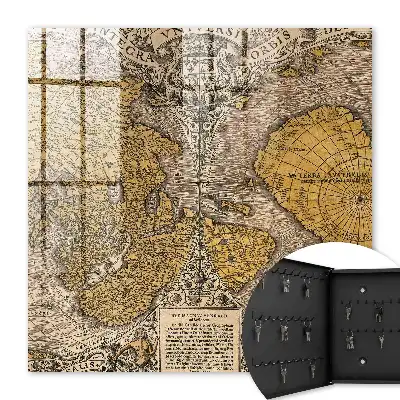 Stará mapa s detaily ornamentu