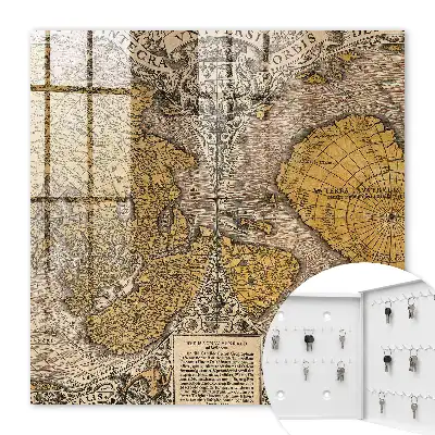 Stará mapa s detaily ornamentu