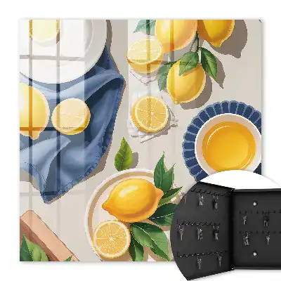 Citronový stolek z elegantního porcelánu