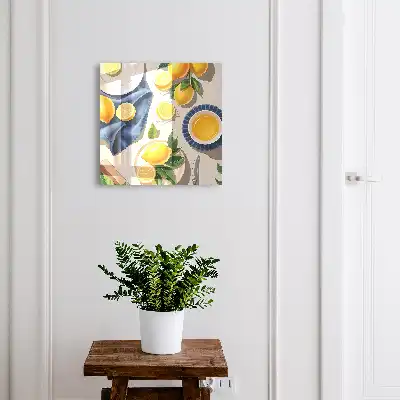 Citronový stolek z elegantního porcelánu