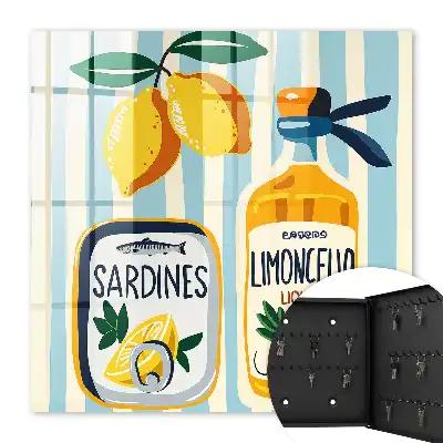 Italské motivy sardinek a citronů