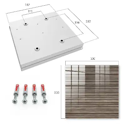 Dřevěné desky v harmonických liniích