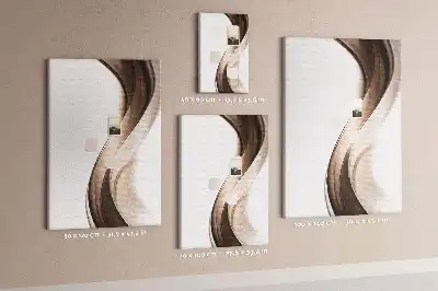 Nástěnka s abstraktním motivem vlny