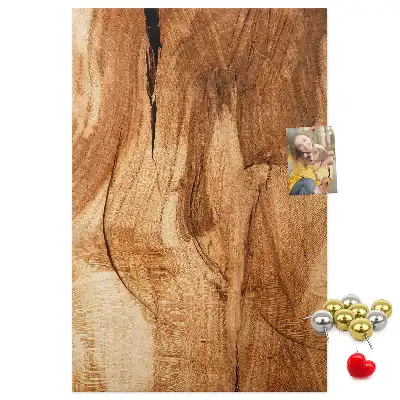 Korková nástěnka s motivem přírodního dřeva