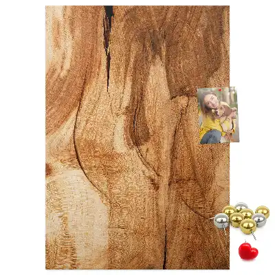Korková nástěnka s motivem přírodního dřeva