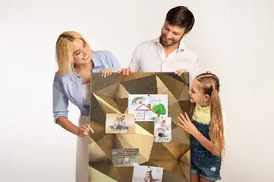 Dětská nástěnka s motivem trojrozměrné abstrakce