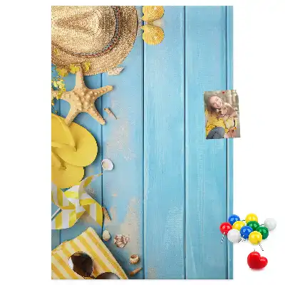 Korková nástěnka s motivem pláže
