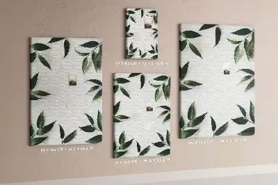Dětská nástěnka ve tvaru zeleného listu