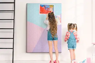 Dětská nástěnka s pastelovým vzorem