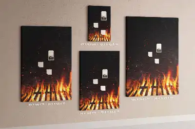 Korková nástěnka Plameny grilu