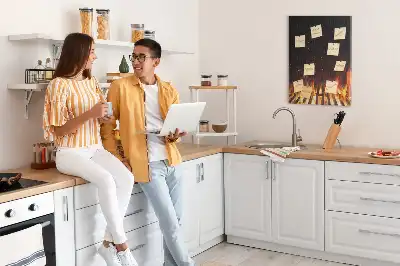 Korková nástěnka Plameny grilu