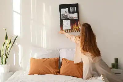 Korková nástěnka Plameny grilu