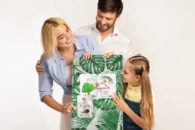 Nástěnka s motivem listů monstery