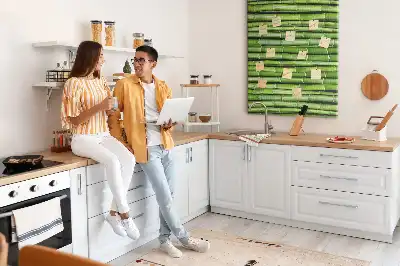 Dětská bambusová nástěnná rohož