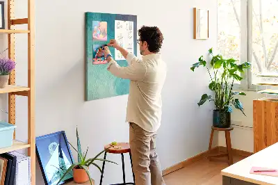 Nástěnka Abstrakce v mořských barvách