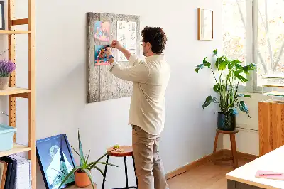 Dětská nástěnka s motivem dřevěných parket