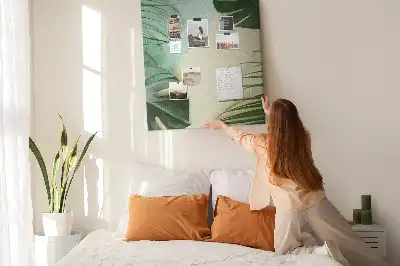 Nástěnka s motivem tropické monstery
