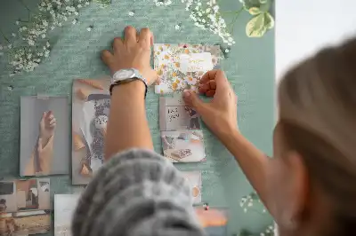 Korková nástěnka Kytice gypsofily