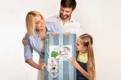 Dětská nástěnka s motivem námořních doplňků na prknech