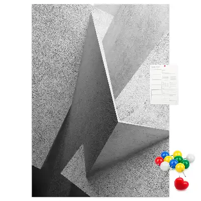 Nástěnka s abstraktní geometrií