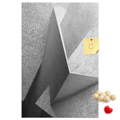 Nástěnka s abstraktní geometrií
