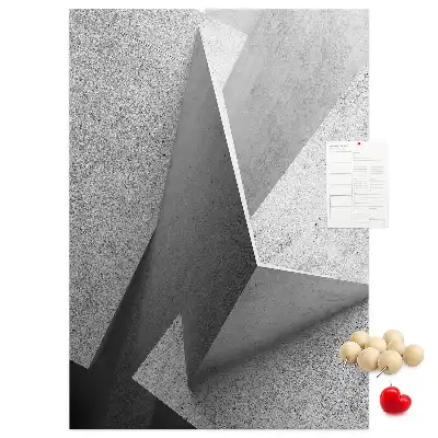 Nástěnka s abstraktní geometrií